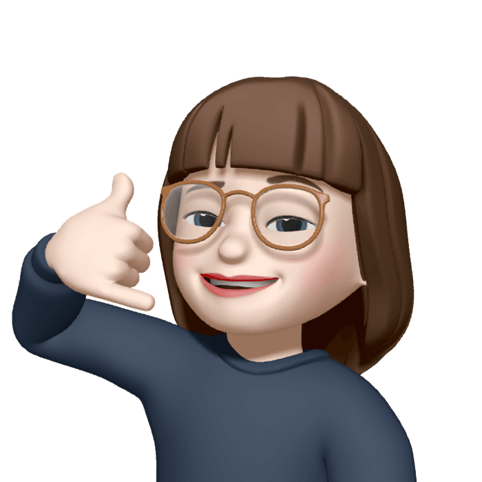 Memoji of Katharina Clasen forming a heart with her hands.